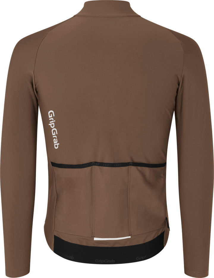 Gripgrab Men's PACR Thermal Long Sleeve Jersey Brown Gripgrab