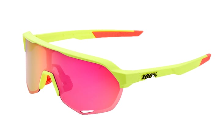 100% S2 Matte Washed Out Neon Yellow - Purple Multilayer Mirror Lens 100.00%