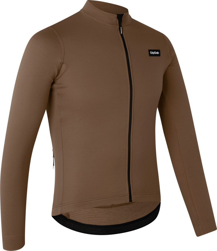Gripgrab Men's EXPLR Merinotech Thermal Long Sleeve Jersey Brown Gripgrab