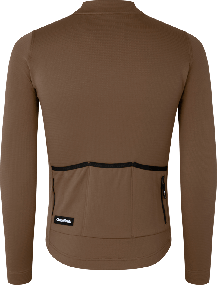 Gripgrab Men's EXPLR Merinotech Thermal Long Sleeve Jersey Brown Gripgrab