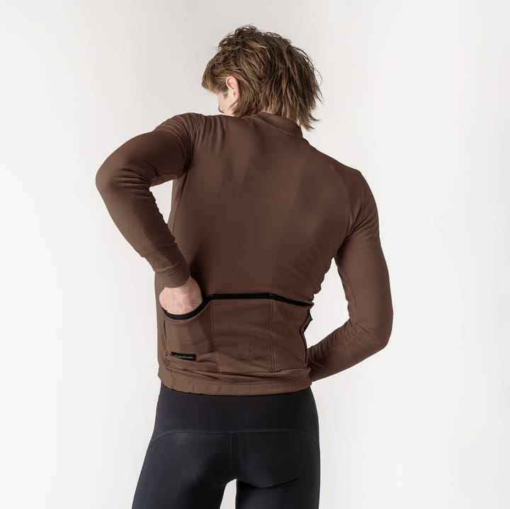Gripgrab Men's EXPLR Merinotech Thermal Long Sleeve Jersey Brown Gripgrab