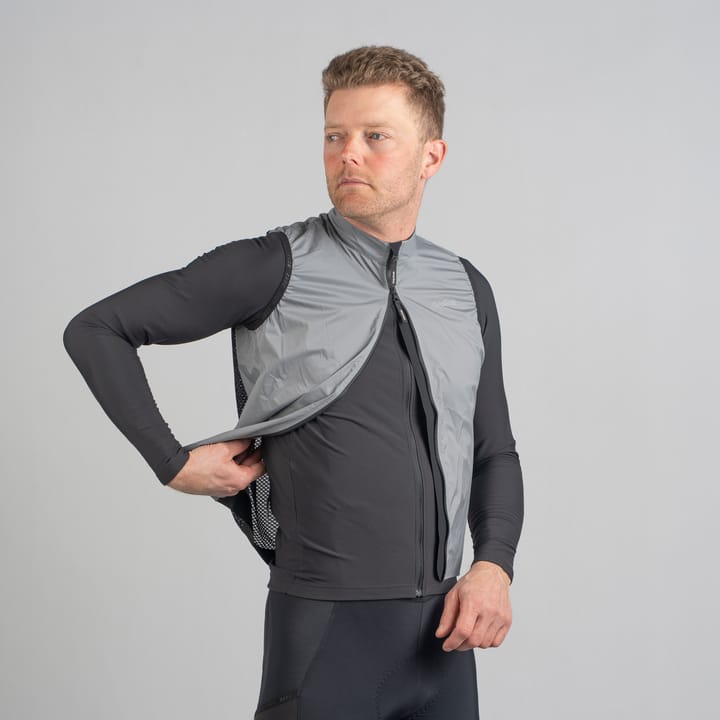 Gripgrab Men's PACR Windproof Lightweight Vest Grey Gripgrab