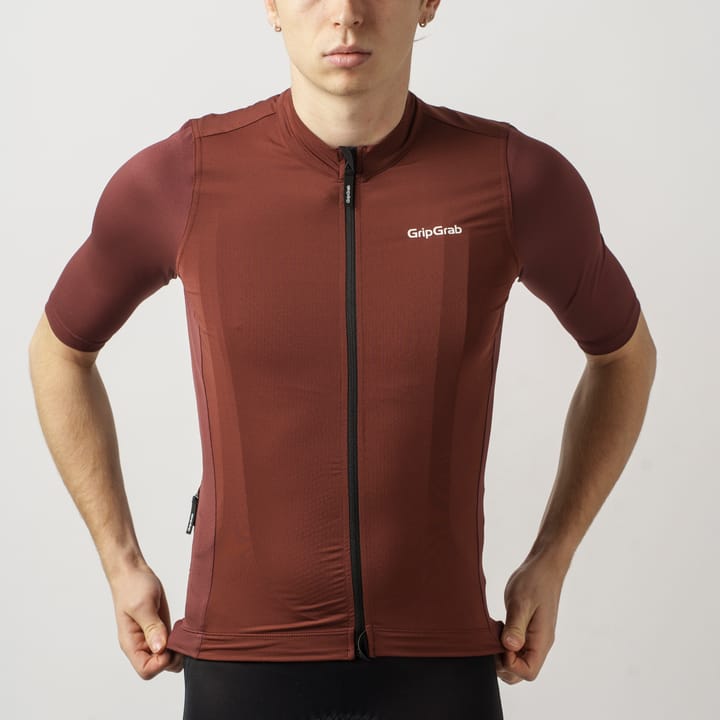 Gripgrab Men's Ride Short Sleeve Jersey Dark Red Gripgrab