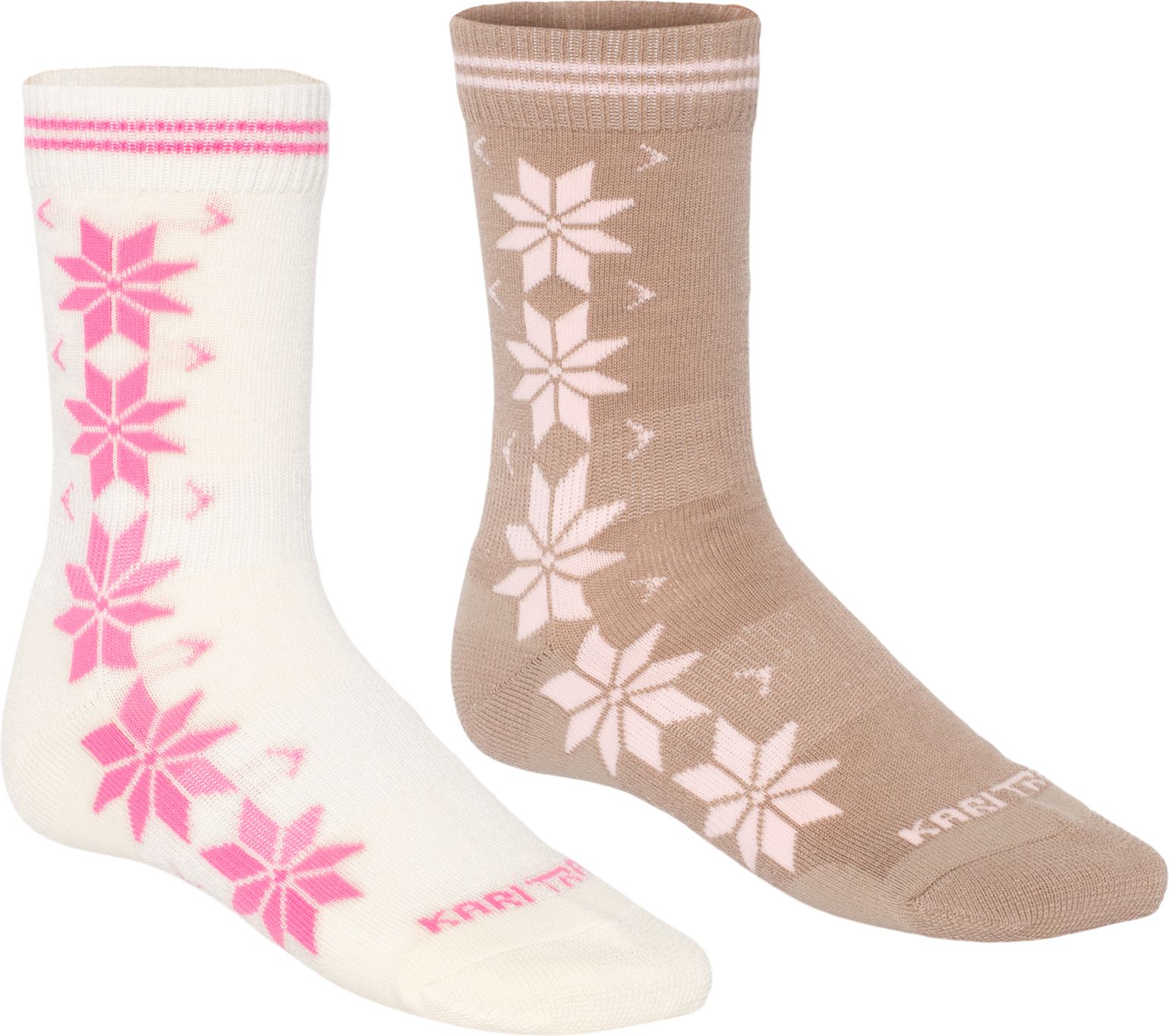 Kari Traa Women's Vinst Wool Sock 2-pack Mocha
