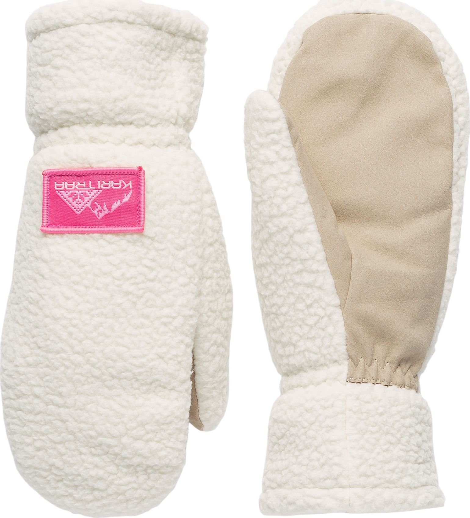 Kari Traa Women's Rothe Pile Mittens Light Beige
