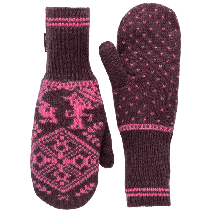 Kari Traa Women's Saga Knit Mittens Cocoa Powder Kari Traa