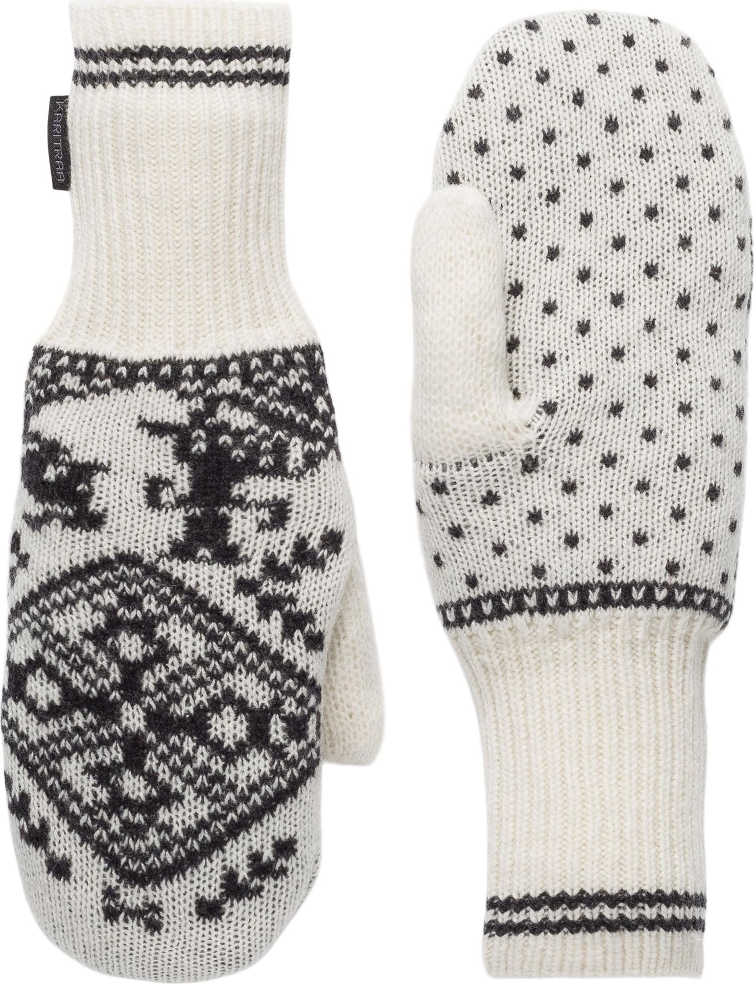 Kari Traa Women's Saga Knit Mittens Off White
