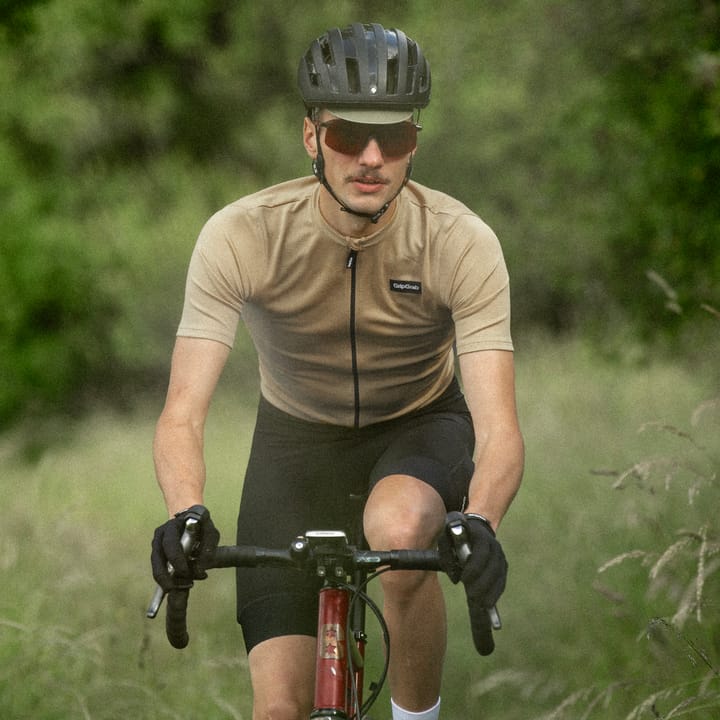 Gripgrab Men's GripGrab EXPLR Merinotech Short Sleeve Jersey Beige Gripgrab