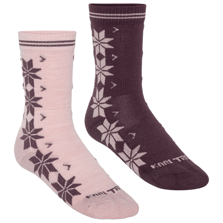 Kari Traa Women's Vinst Sock 2-pack Cocoa Powder Kari Traa
