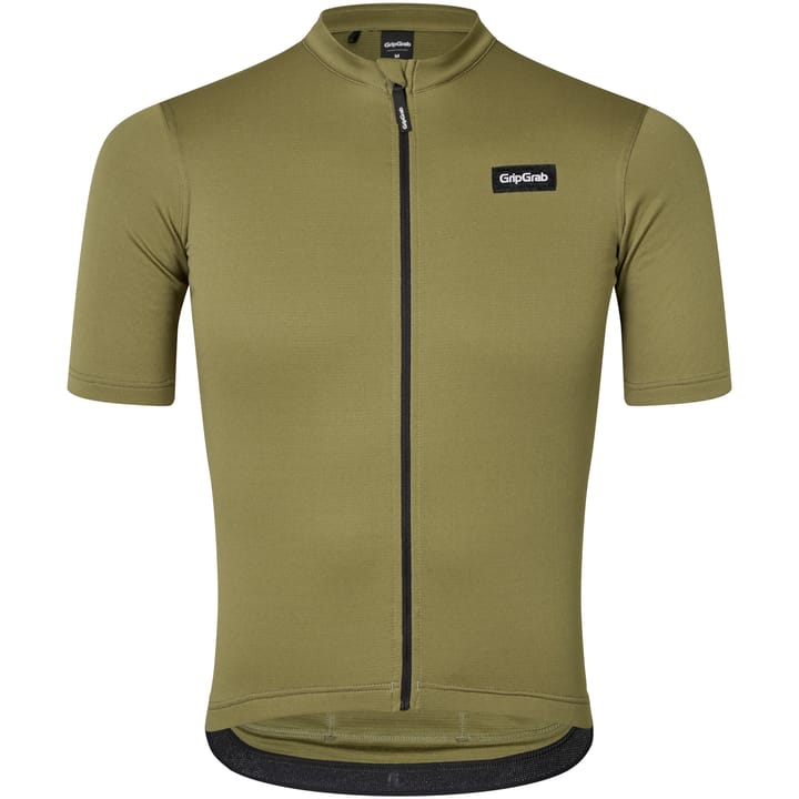 Gripgrab Men's Gravelin Merinotech Short Sleeve Jersey Olive Green Gripgrab