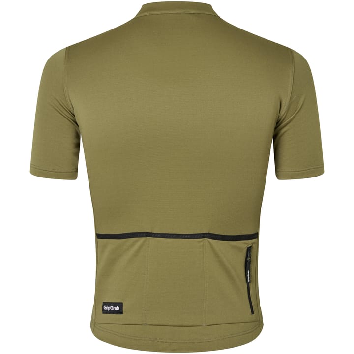 Gripgrab Men's Gravelin Merinotech Short Sleeve Jersey Olive Green Gripgrab