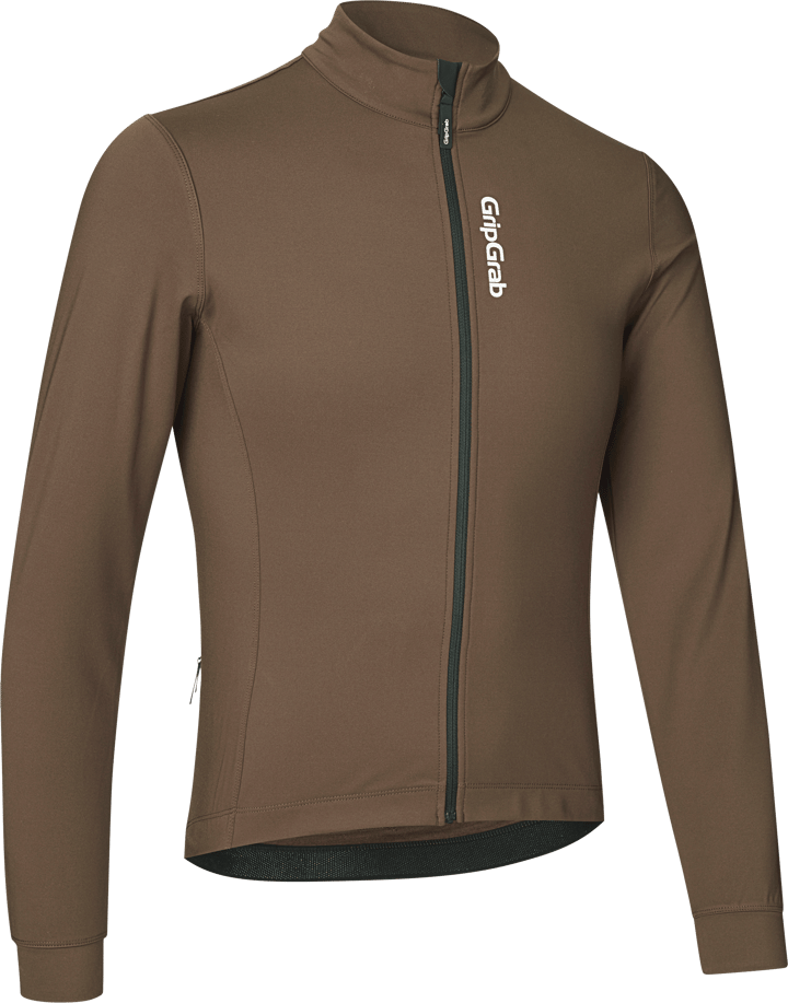 Gripgrab Men's RIDE Thermal Long Sleeve Jersey Brown Gripgrab