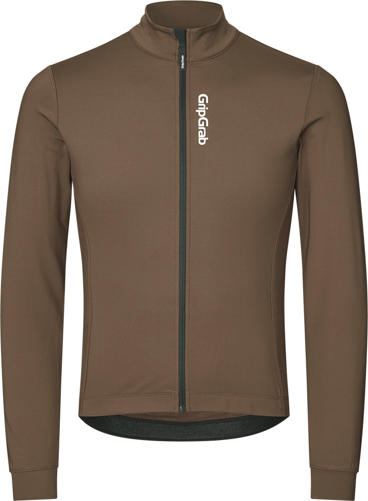 Gripgrab Men's RIDE Thermal Long Sleeve Jersey Brown Gripgrab