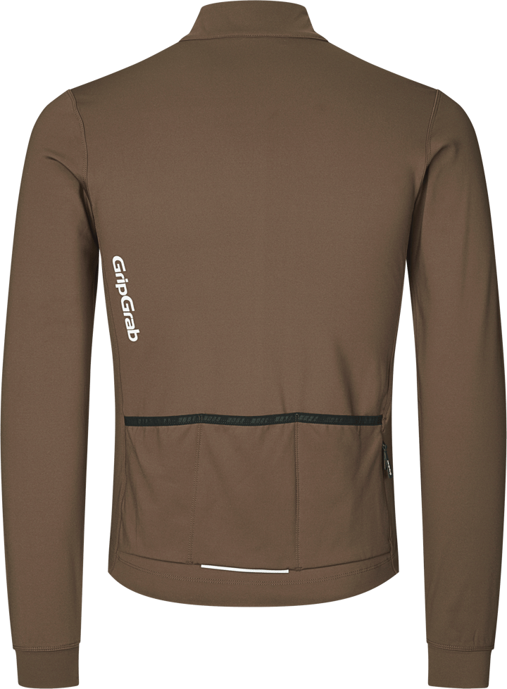 Gripgrab Men's RIDE Thermal Long Sleeve Jersey Brown Gripgrab