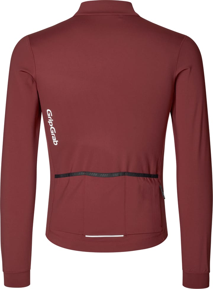 Gripgrab Men's Gripgrab Ride Thermal Long Sleeve Jersey Dark Red Gripgrab