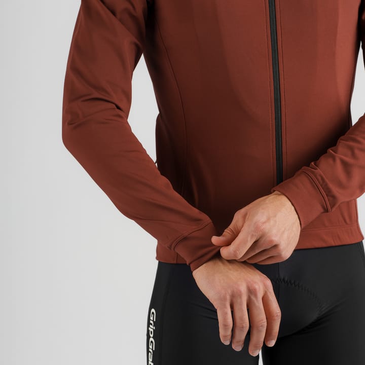 Gripgrab Men's Gripgrab Ride Thermal Long Sleeve Jersey Dark Red Gripgrab