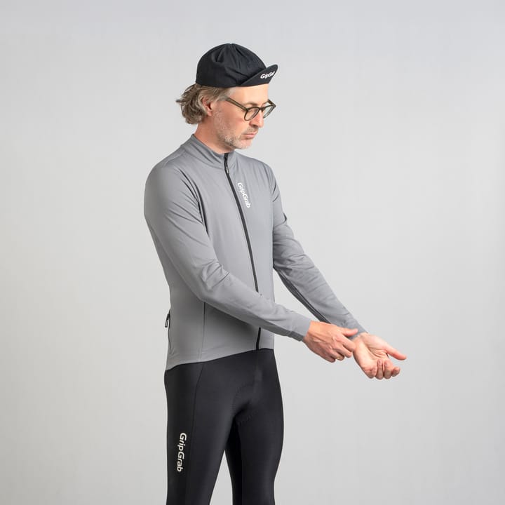 Gripgrab Men's RIDE Thermal Long Sleeve Jersey Grey Gripgrab