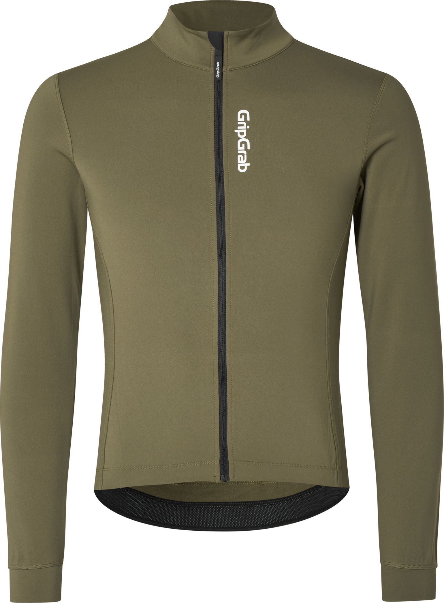 Gripgrab Men's Gripgrab Ride Thermal Long Sleeve Jersey Olive Green