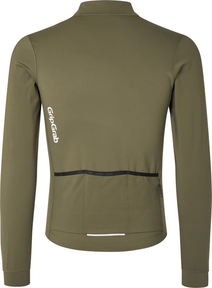 Gripgrab Men's RIDE Thermal Long Sleeve Jersey Olive Green Gripgrab