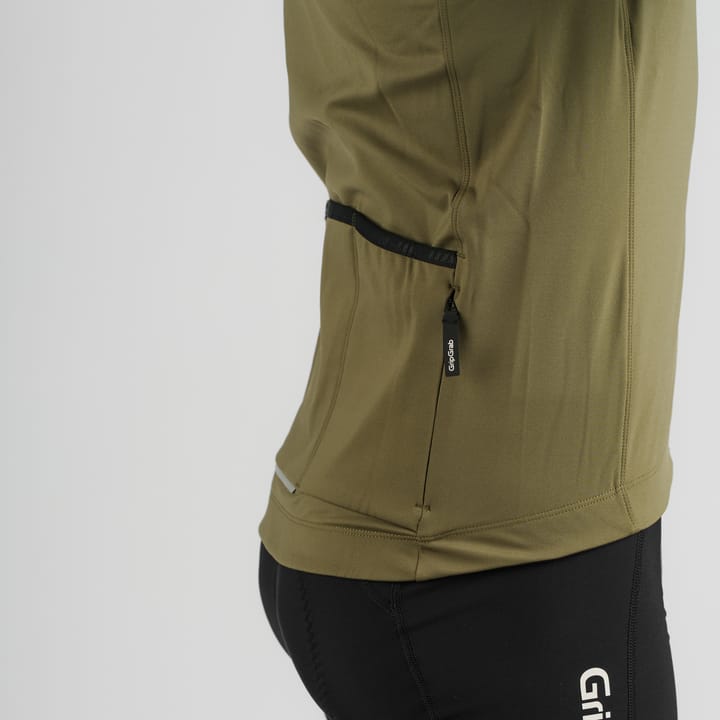 Gripgrab Men's Gripgrab Ride Thermal Long Sleeve Jersey Olive Green Gripgrab