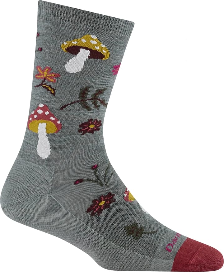 Darn Tough Women’s Shroom Bloom Crew Lightweight Socks Seafoam Darn Tough