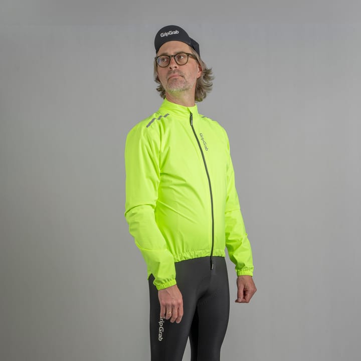 Gripgrab Men's RIDE Waterproof Lightweight Jacket Yellow Hi-vis Gripgrab