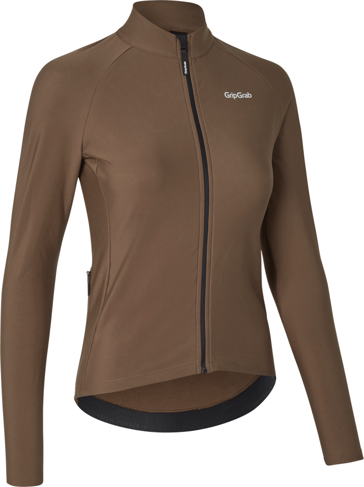Gripgrab Women's PACR Thermal Long Sleeve Jersey Brown Gripgrab