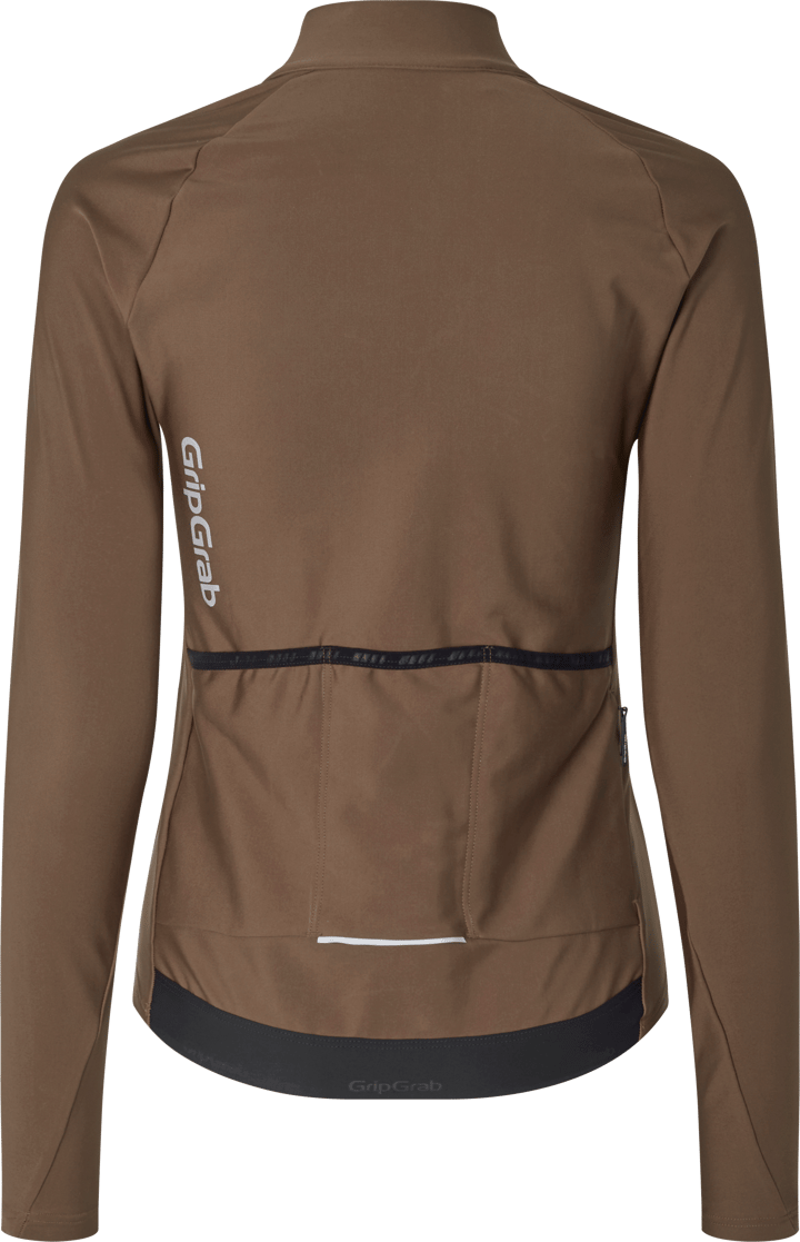 Gripgrab Women's PACR Thermal Long Sleeve Jersey Brown Gripgrab
