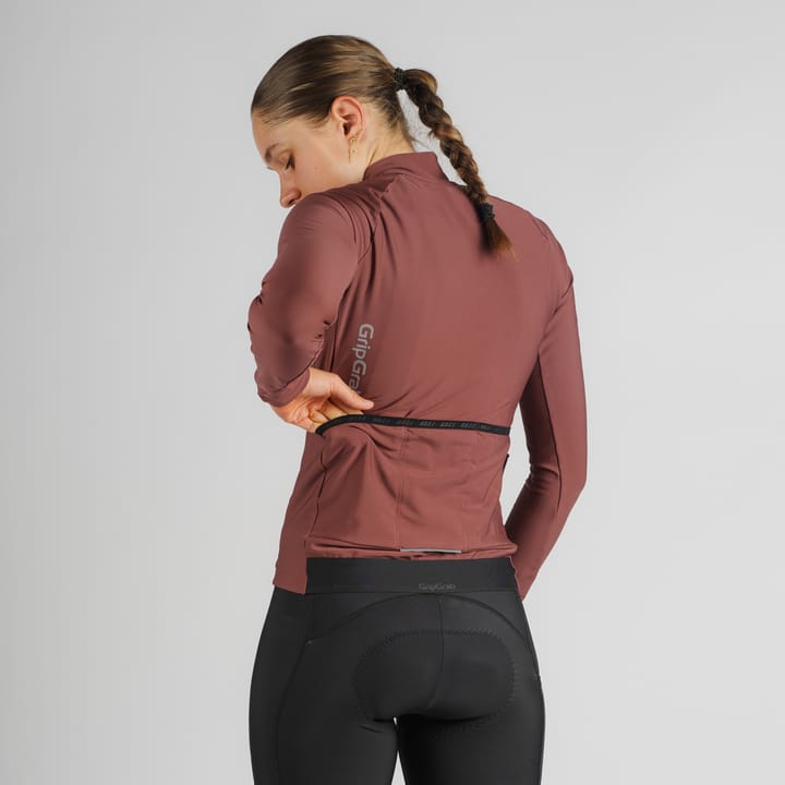Gripgrab Women's GripGrab PACR Thermal Long Sleeve Jersey Dark Red Gripgrab Gripgrab Women's GripGrab PACR Thermal Long Sleeve Jersey Dark Red Gripgrab