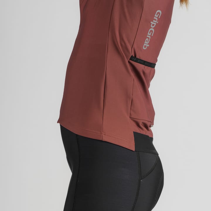 Gripgrab Women's GripGrab PACR Thermal Long Sleeve Jersey Dark Red Gripgrab