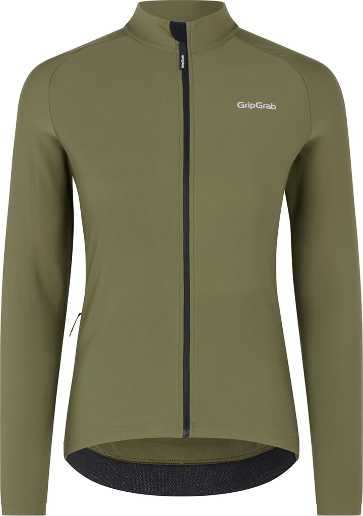 Gripgrab Women's PACR Thermal Long Sleeve Jersey Olive Green Gripgrab
