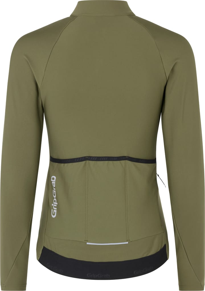 Gripgrab Women's GripGrab PACR Thermal Long Sleeve Jersey Olive Green Gripgrab