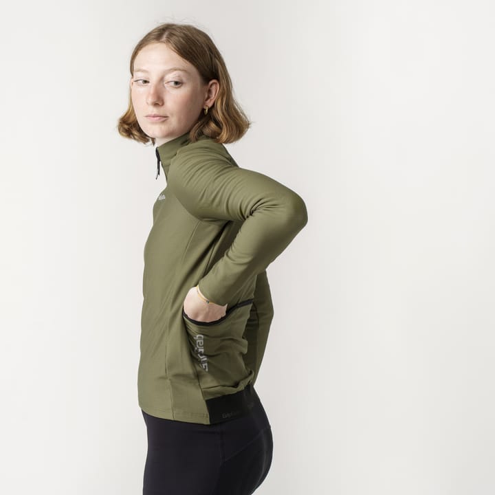 Gripgrab Women's GripGrab PACR Thermal Long Sleeve Jersey Olive Green Gripgrab