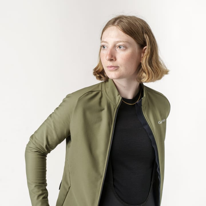 Gripgrab Women's GripGrab PACR Thermal Long Sleeve Jersey Olive Green Gripgrab Gripgrab Women's GripGrab PACR Thermal Long Sleeve Jersey Olive Green Gripgrab
