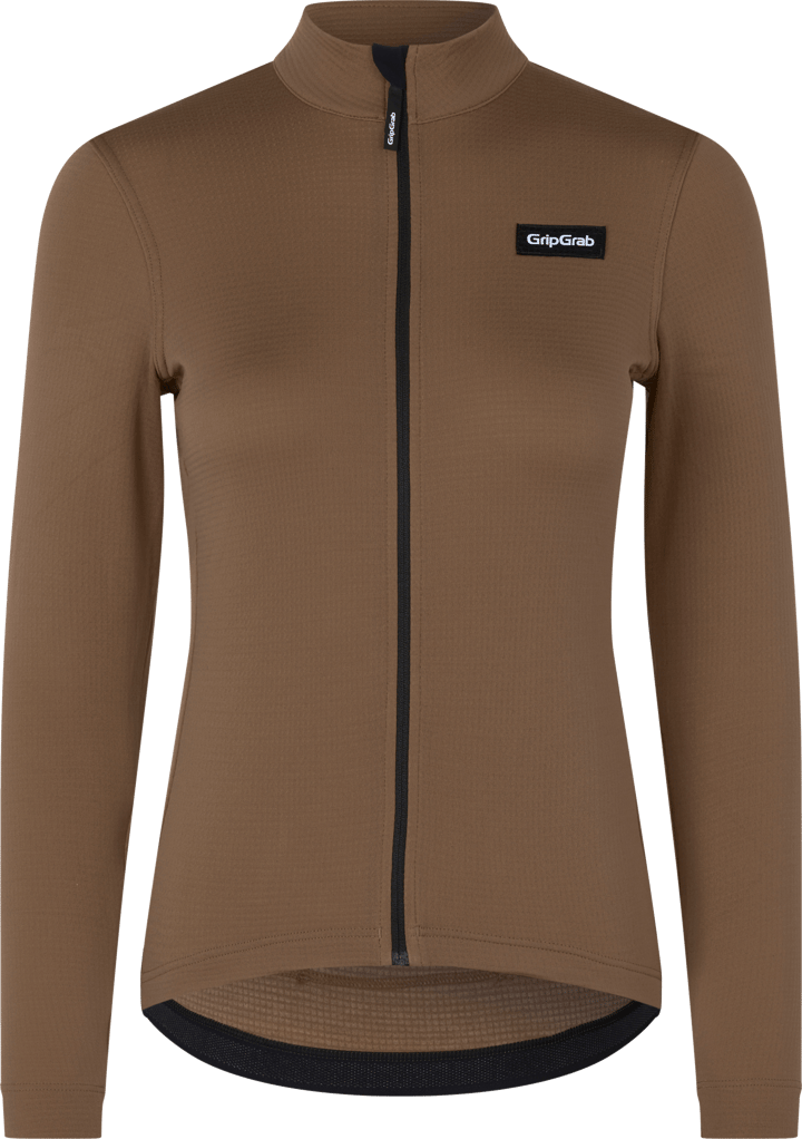 Gripgrab Women's EXPLR Merinotech Thermal Long Sleeve Jersey Brown Gripgrab