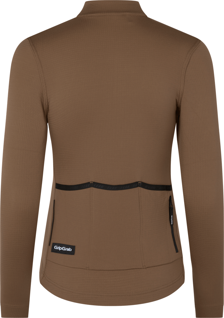 Gripgrab Women's EXPLR Merinotech Thermal Long Sleeve Jersey Brown Gripgrab