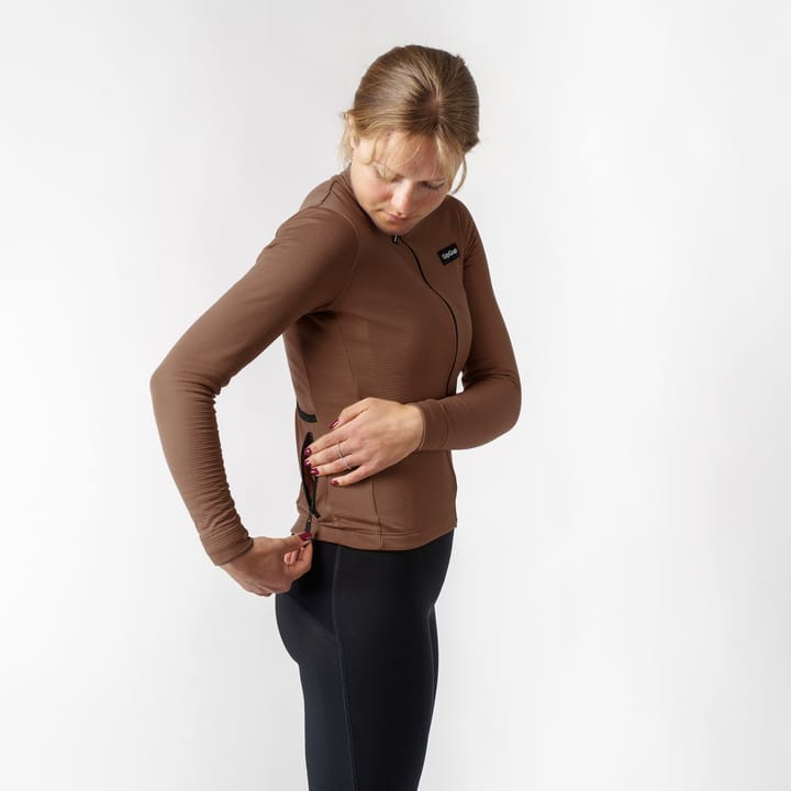 Gripgrab Women's EXPLR Merinotech Thermal Long Sleeve Jersey Brown Gripgrab