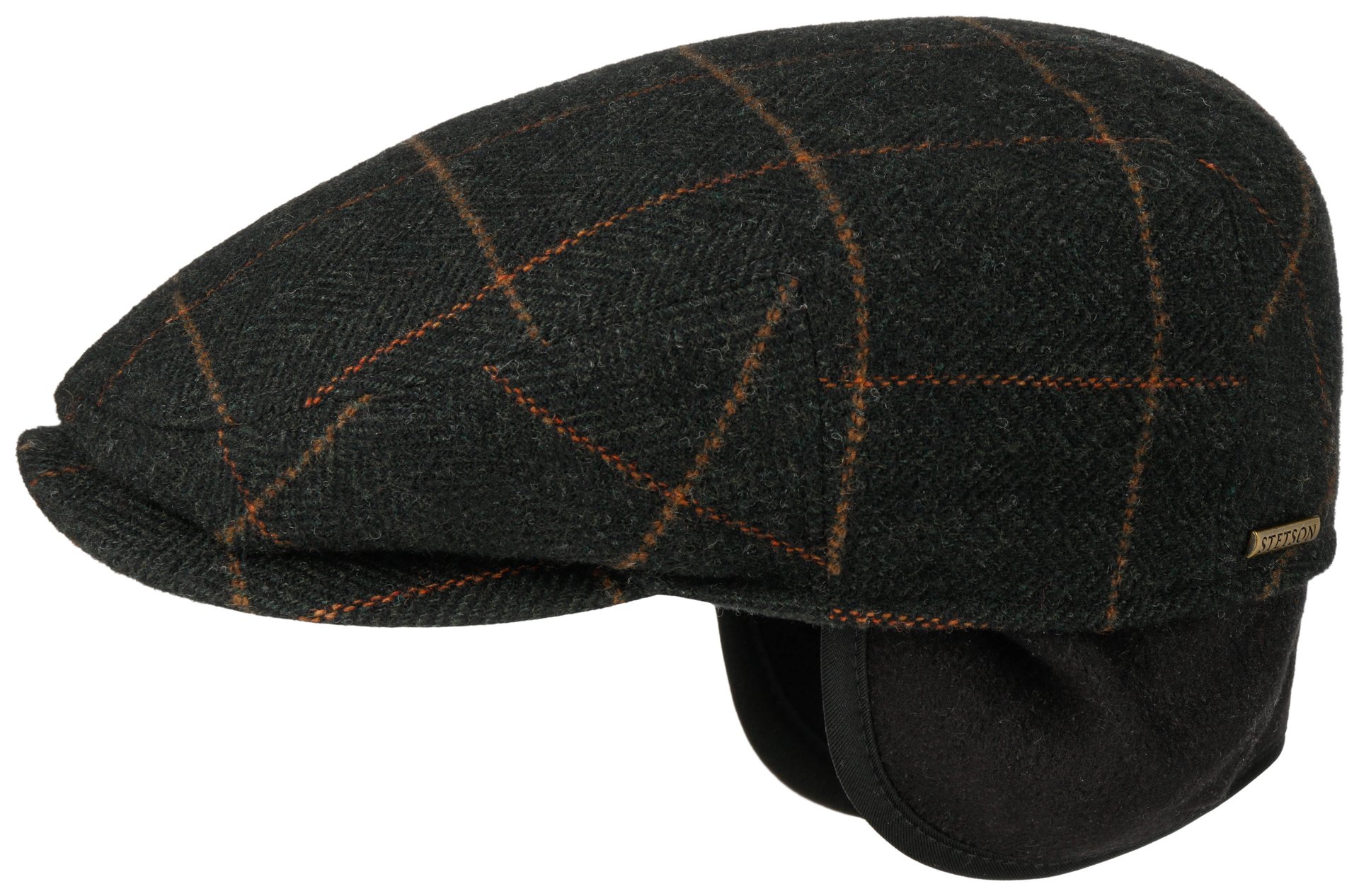 Stetson earflap Keps Kent Wool Ear Flap Navy Flat Cap herr – bild 2