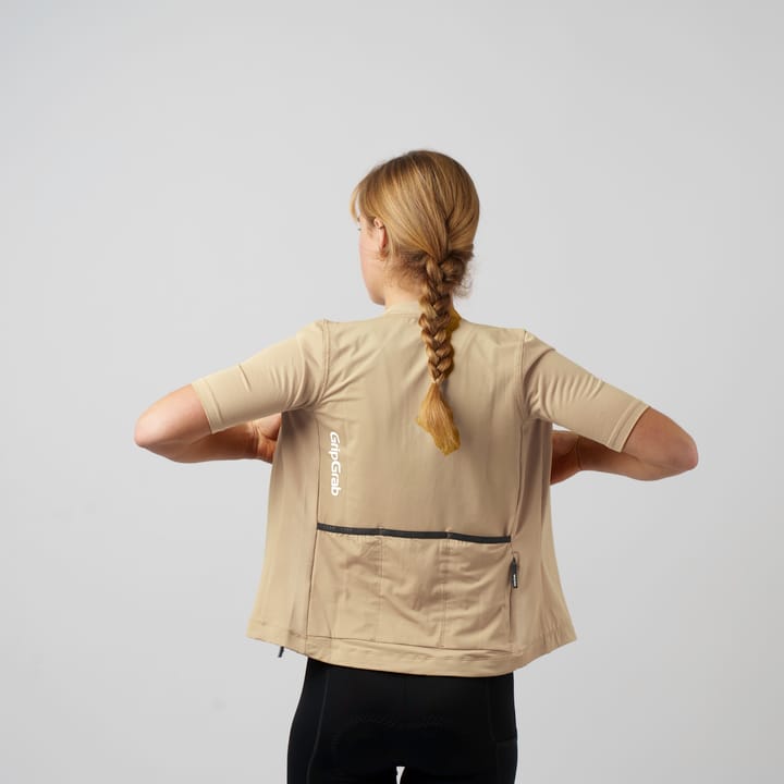 Gripgrab Women's Ride Short Sleeve Jersey Beige Gripgrab