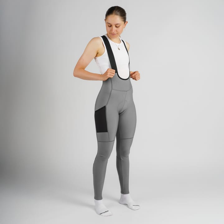 Gripgrab Women's PACR Thermal Bib Tights Grey Gripgrab