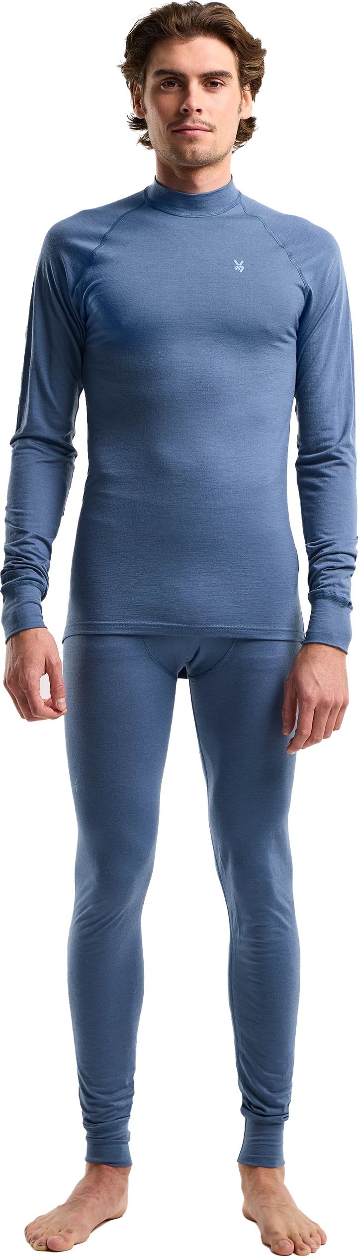 Seger Men's Termowool 150g Round Neck Dusty Blue Seger