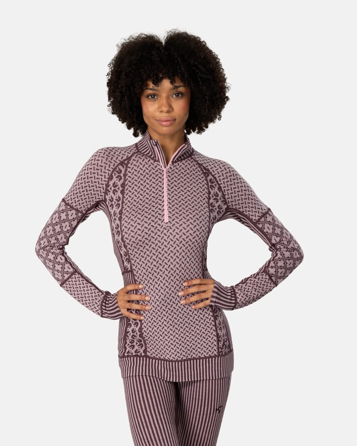 Kari Traa Women's Smekker Half Zip Cocoa Powder Kari Traa