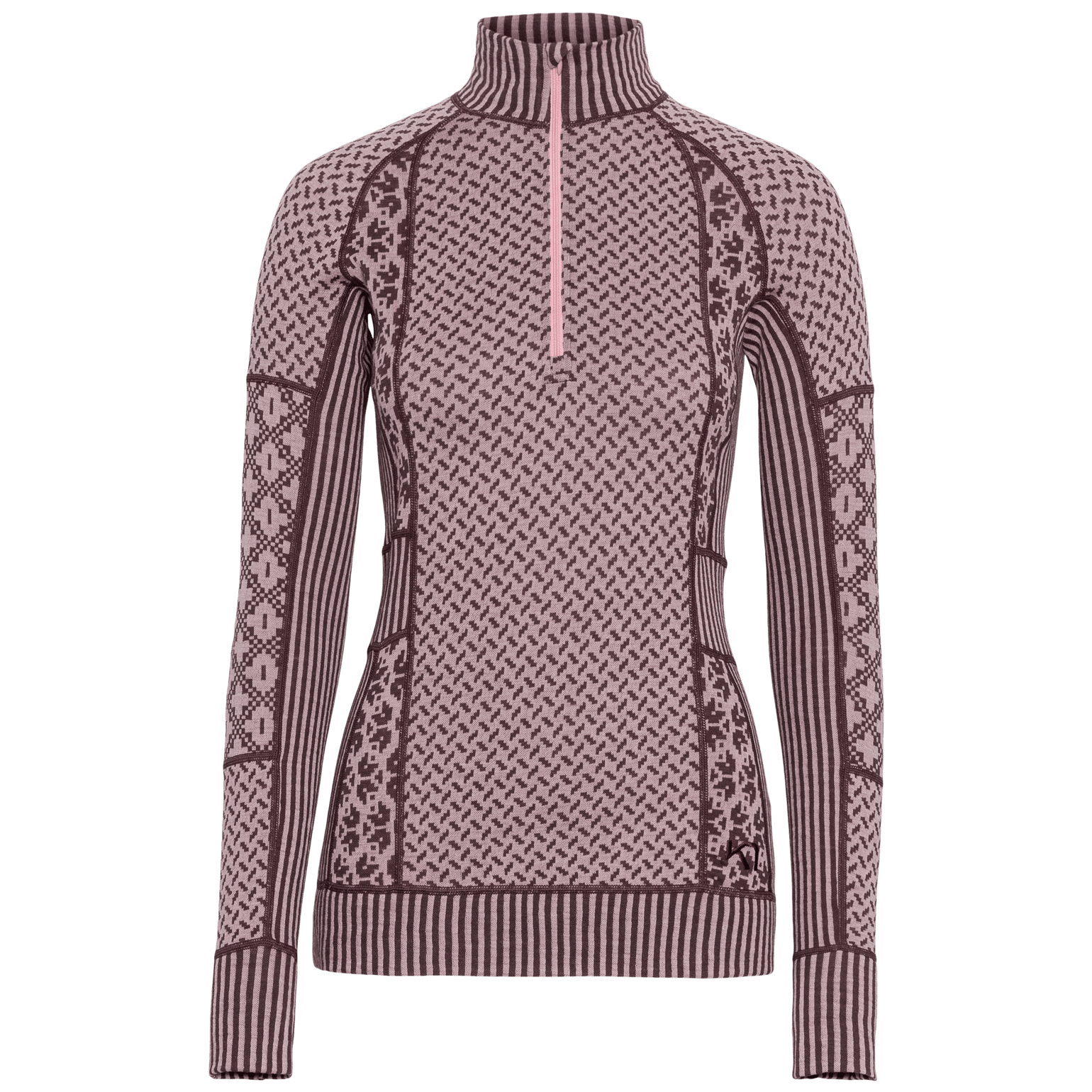 Kari Traa Women's Smekker Half Zip Cocoa Powder