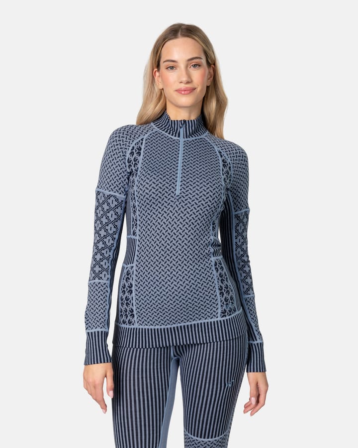 Kari Traa Women's Smekker Half Zip Pastel Light Blue Kari Traa