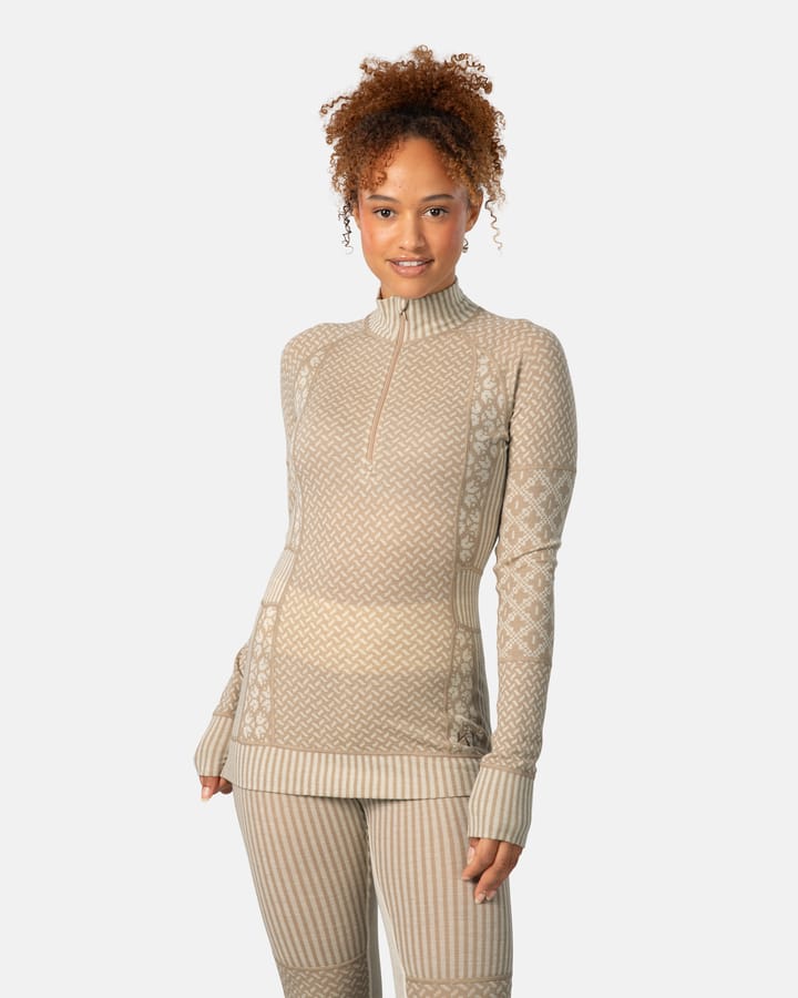 Kari Traa Women's Smekker Half Zip Mocha Kari Traa