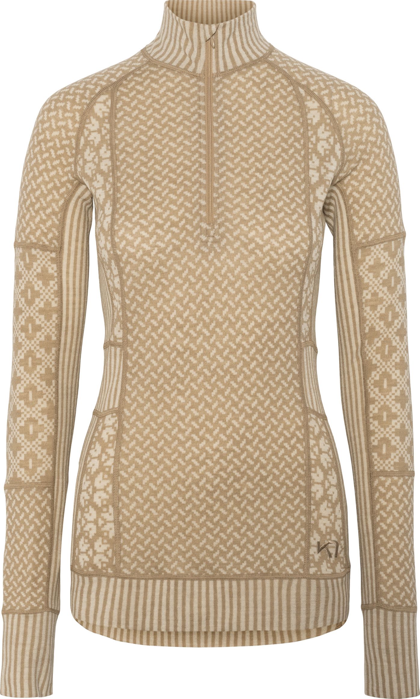 Kari Traa Women's Smekker Half Zip Mocha