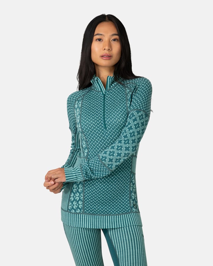 Kari Traa Women's Smekker Half Zip Peacock Kari Traa