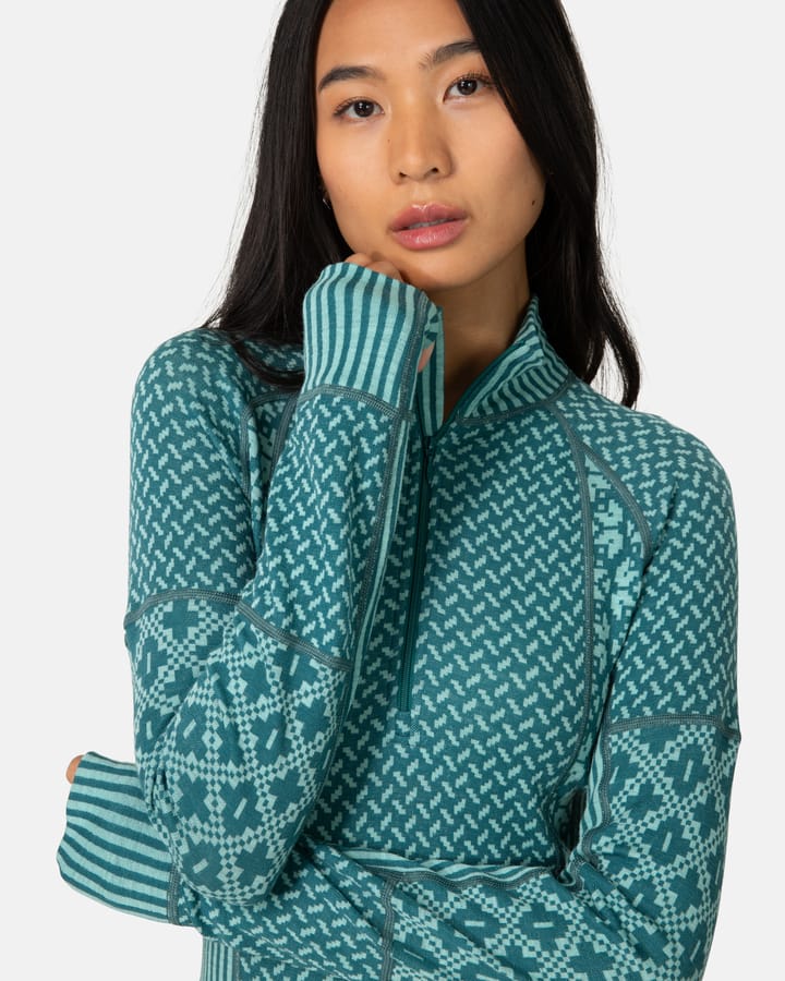 Kari Traa Women's Smekker Half Zip Peacock Kari Traa