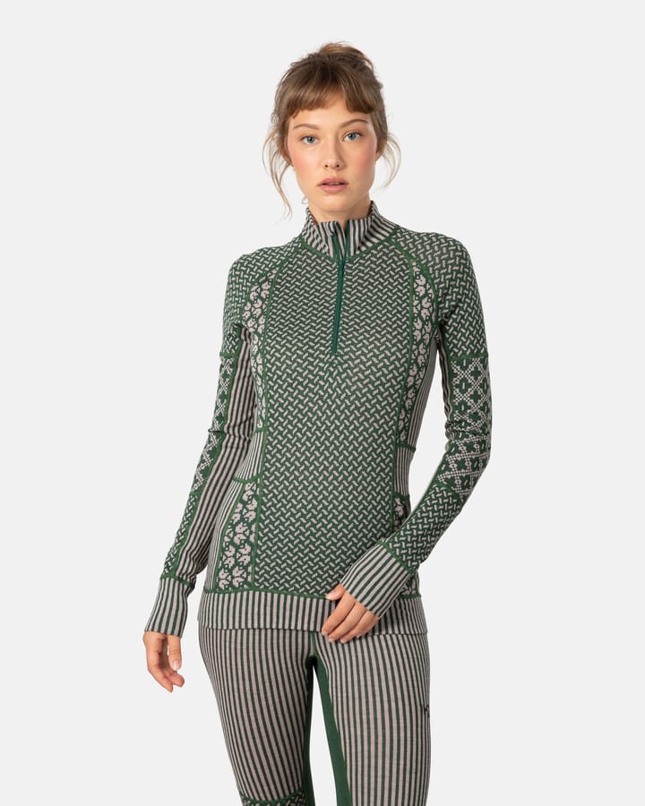 Kari Traa Women's Smekker Half Zip Thyme Kari Traa Kari Traa Women's Smekker Half Zip Thyme Kari Traa