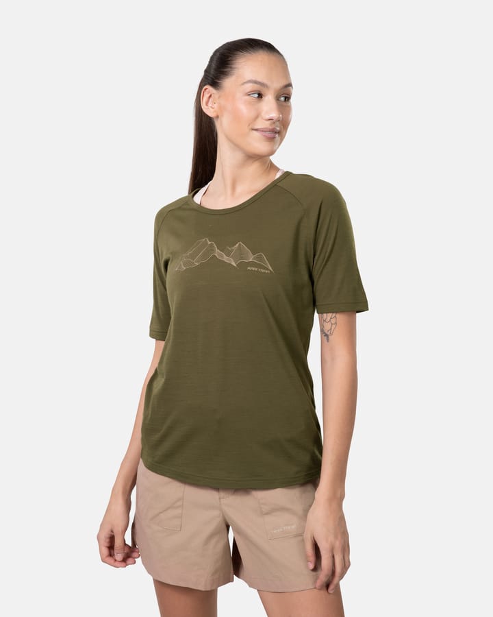 Kari Traa Women's Ane Short Sleeve Dark Olive Green Kari Traa